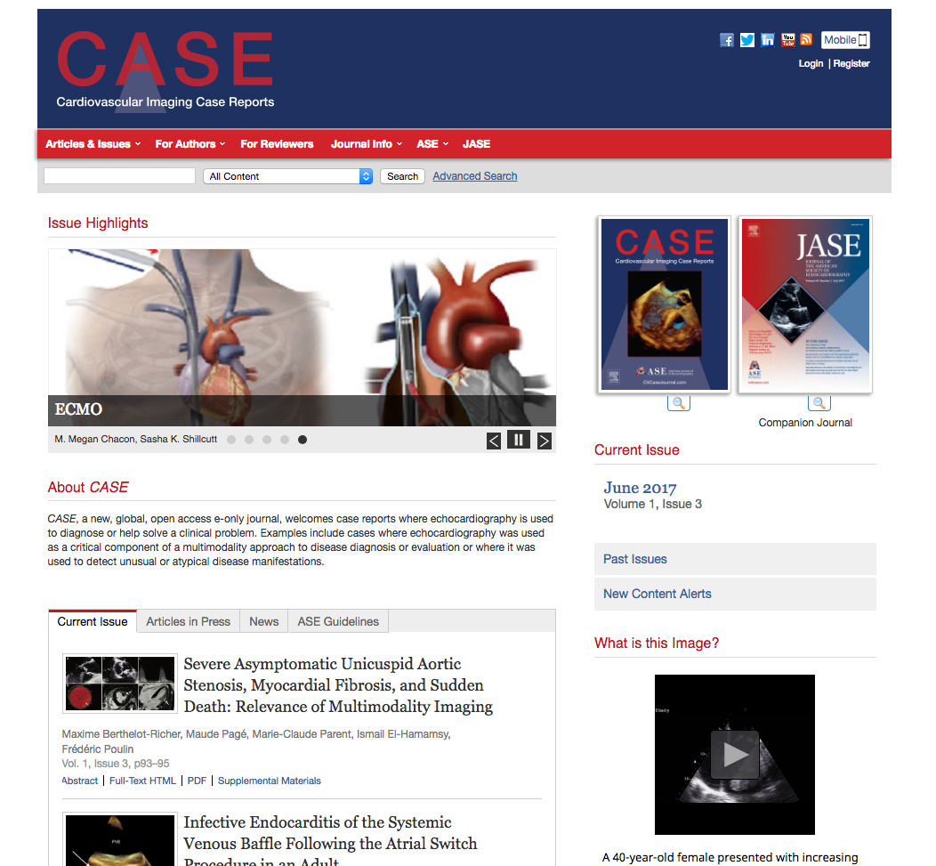 Cardiovascular Imaging Case Reports